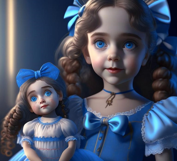Сказка: Маленькая девочка Антина в мире где живут куколки.