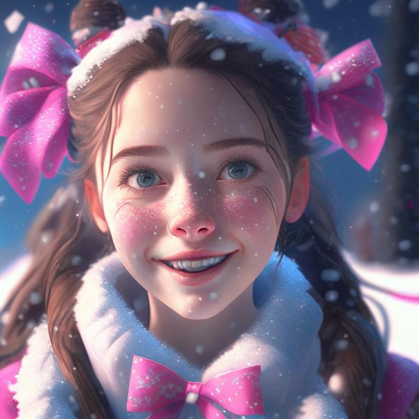 Сказка о Маленькой девочке Антинке и Разноцветном Снеге
